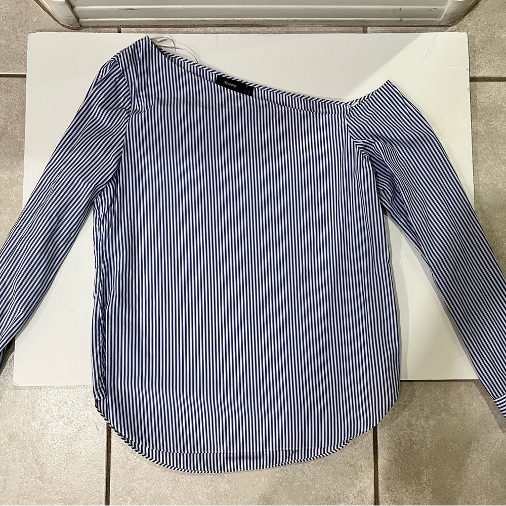 Theory asymmetrical off shoulder top